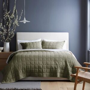 BNWT Quince Organic Airy Gauze Box Quilt Set KING/CAL KING